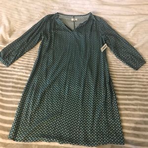 Old Navy Blue Flower Print Dress size medium